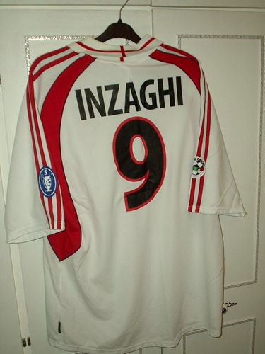 maillot ac milan exterieur 2001-2002 rétro