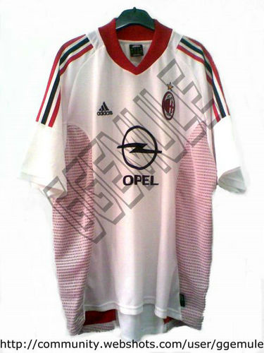 maillot ac milan exterieur 2002-2003 rétro