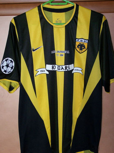 maillot aek athènes particulier 2003-2004 rétro