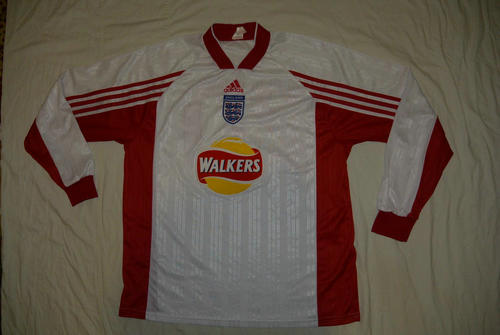 maillot angleterre particulier 1995-1998 rétro