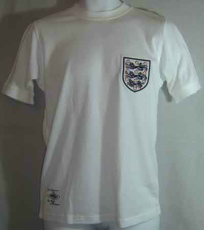 maillot angleterre réplique 1970-1973 rétro