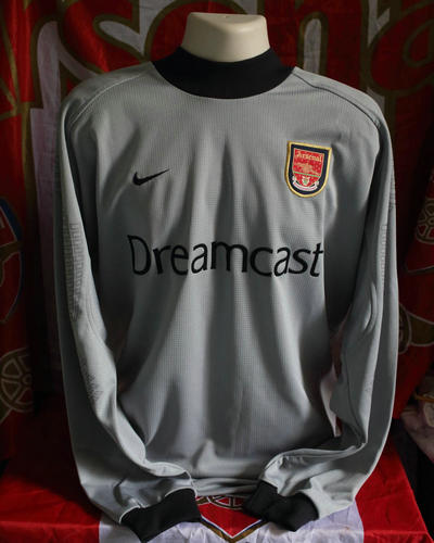 maillot arsenal fc gardien 2001-2002 rétro