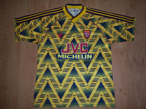 maillot arsenal fc particulier 1991-1993 rétro