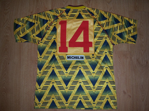 maillot arsenal fc particulier 1991-1993 rétro