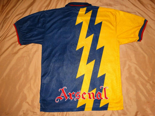 maillot arsenal fc particulier 1995-1996 rétro