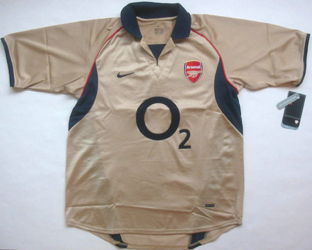 maillot arsenal fc third 2002-2003 rétro