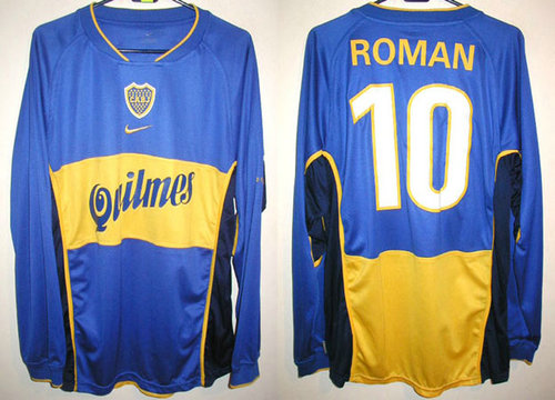 maillot boca juniors réplique 2001 rétro