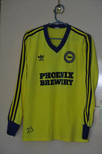 maillot brighton and hove albion third 1984-1985 rétro