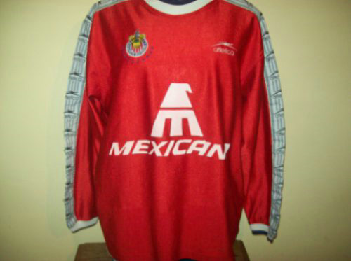 maillot cd guadalajara gardien 1997-1998 rétro