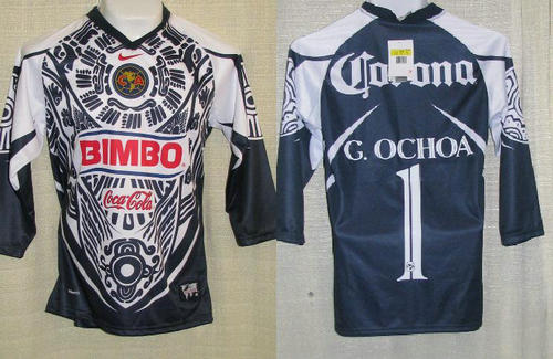 maillot club américa gardien 2007 rétro