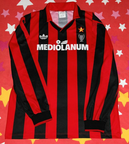 maillot de ac milan domicile 1990-1991 pas cher