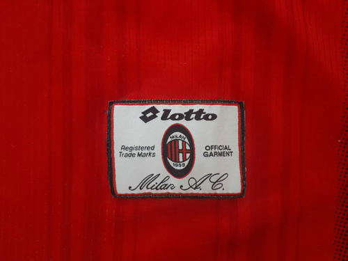 maillot de ac milan domicile 1996-1997 rétro