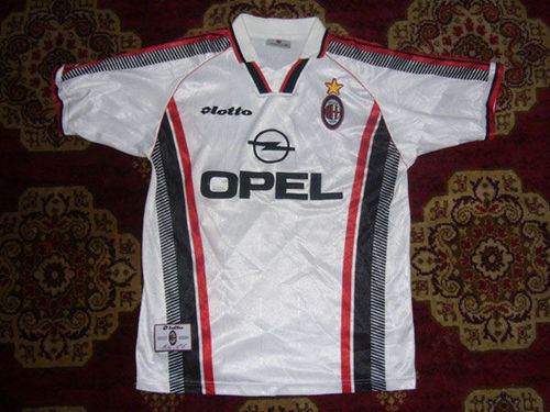 maillot de ac milan exterieur 1997-1998 rétro