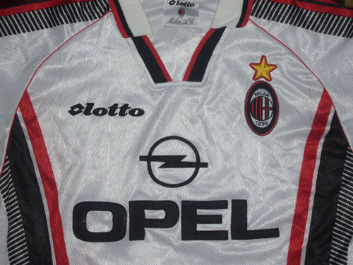 maillot de ac milan exterieur 1997-1998 rétro