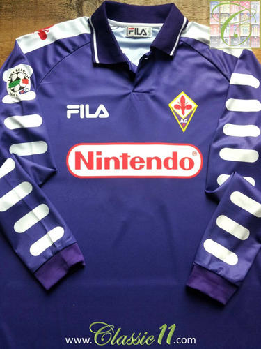 maillot de acf fiorentina domicile 1998-1999 pas cher