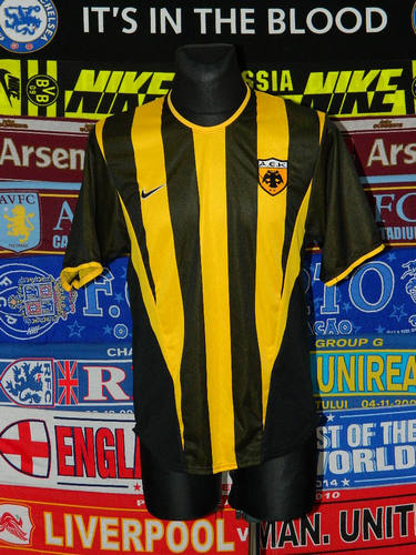 maillot de aek athènes domicile 2001-2002 pas cher