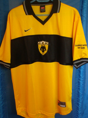 maillot de aek athènes particulier 2000 pas cher