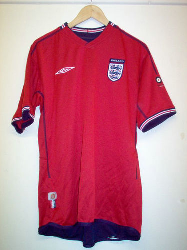 maillot de angleterre particulier 2002 rétro