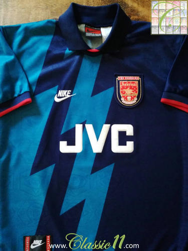 maillot de arsenal fc exterieur 1995-1996 rétro