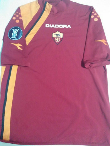 maillot de as rome domicile 2005-2006 rétro