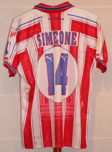 maillot de atlético de madrid domicile 1996-1997 rétro