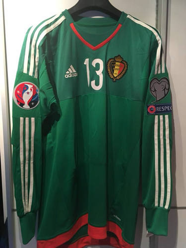 maillot de belgique gardien 2015-2016 rétro