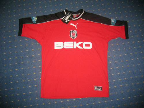 maillot de beşiktaş jk particulier 2001-2002 pas cher