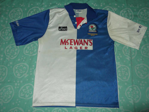 maillot de blackburn rovers fc domicile 1994-1995 rétro