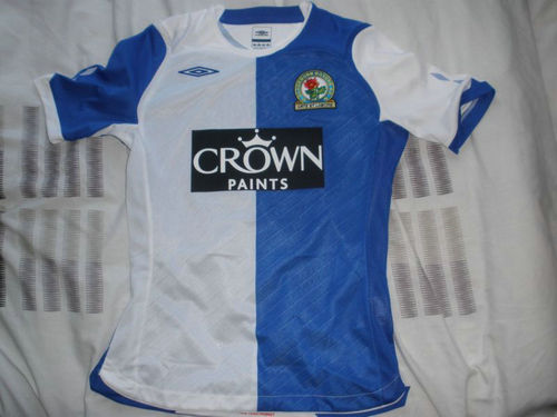 maillot de blackburn rovers fc domicile 2008-2009 rétro