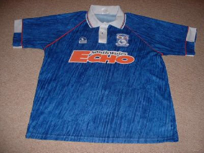 maillot de cardiff city domicile 1992-1993 rétro