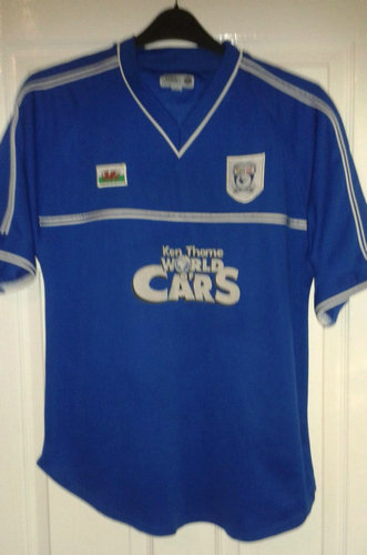 maillot de cardiff city domicile 2001-2002 rétro