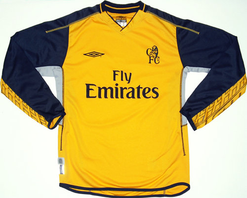 maillot de chelsea fc gardien 2002-2004 rétro