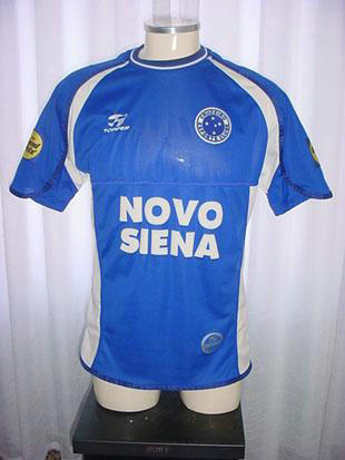 maillot de cruzeiro ec particulier 2001 rétro