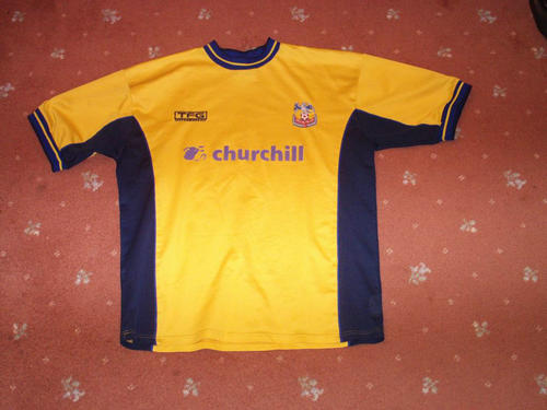 maillot de crystal palace fc exterieur 2000-2001 rétro