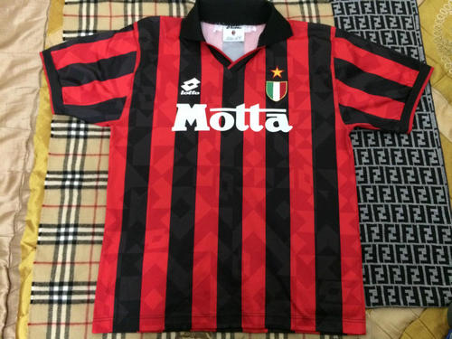 maillot de foot ac milan domicile 1993-1994 rétro