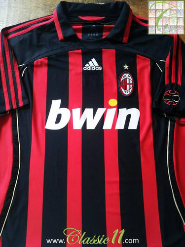 maillot de foot ac milan domicile 2006-2007 rétro