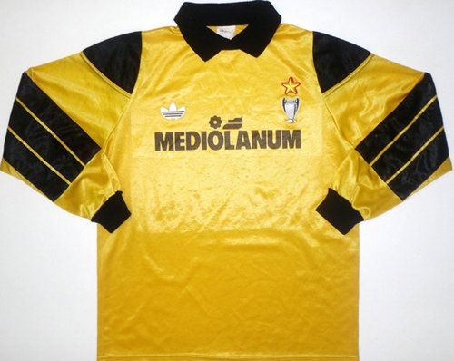 maillot de foot ac milan gardien 1990-1991 rétro