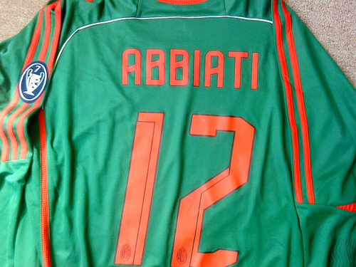 maillot de foot ac milan gardien 2007-2008 rétro