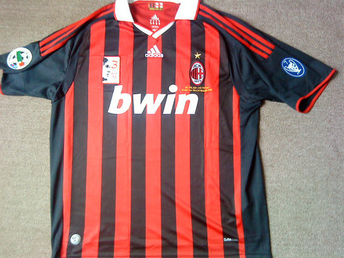 maillot de foot ac milan particulier 2009 rétro