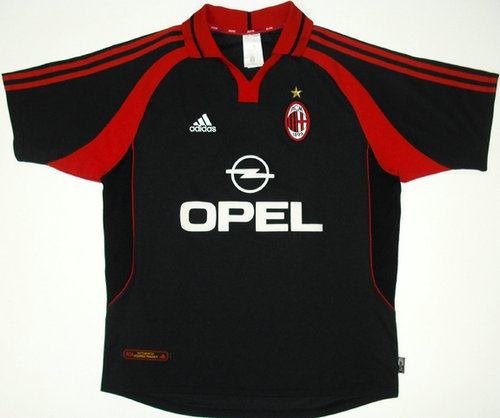 maillot de foot ac milan third 2000-2001 rétro