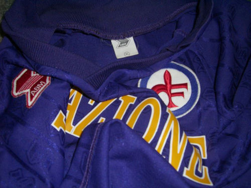 maillot de foot acf fiorentina domicile 1989 rétro