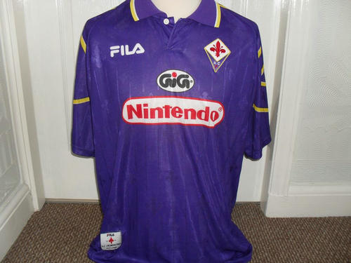 maillot de foot acf fiorentina domicile 1997-1998 rétro