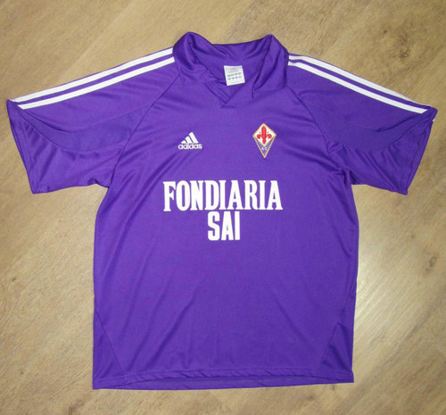 maillot de foot acf fiorentina domicile 2003-2004 rétro