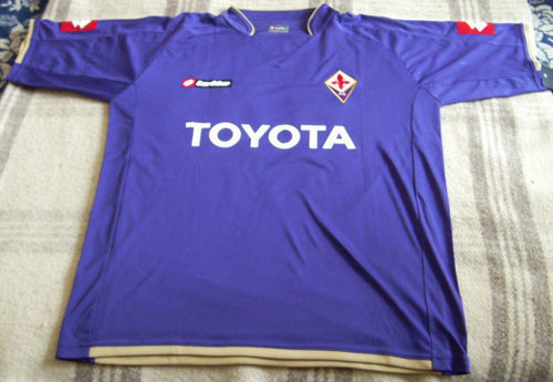 maillot de foot acf fiorentina domicile 2007-2008 rétro