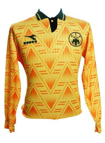 maillot de foot aek athènes domicile 1992-1993 rétro