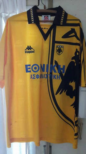 maillot de foot aek athènes domicile 1995-1996 rétro