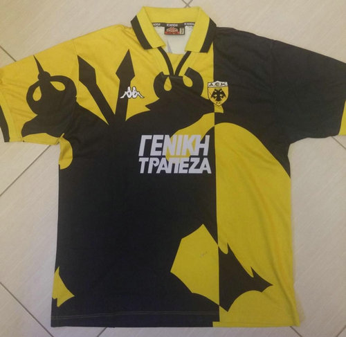 maillot de foot aek athènes domicile 1996-1997 rétro