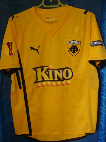 maillot de foot aek athènes domicile 2010-2011 rétro