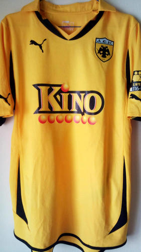 maillot de foot aek athènes domicile 2011-2012 rétro