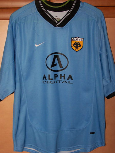 maillot de foot aek athènes exterieur 2001-2002 rétro